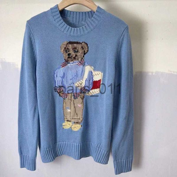 Женские свитеры дизайнер Ralph Sweaters вязание кардиганские свитера жены RL Маленькая конная вышивка.