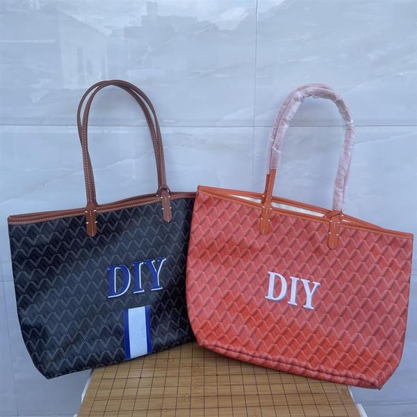 Shopping da donna Totes borse borsa a tracolla composita tote borsa vera su un lato fai da te fai da te fatto a mano personalizzato pers2736