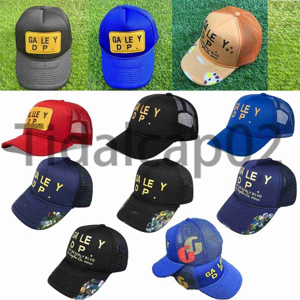 Neueste Patch Stickerei Herren Ball Caps Casual Galleryes Schriftzug Gebogene Dept Brim Baseball Cap Mode Buchstaben Hut Druck DPFE