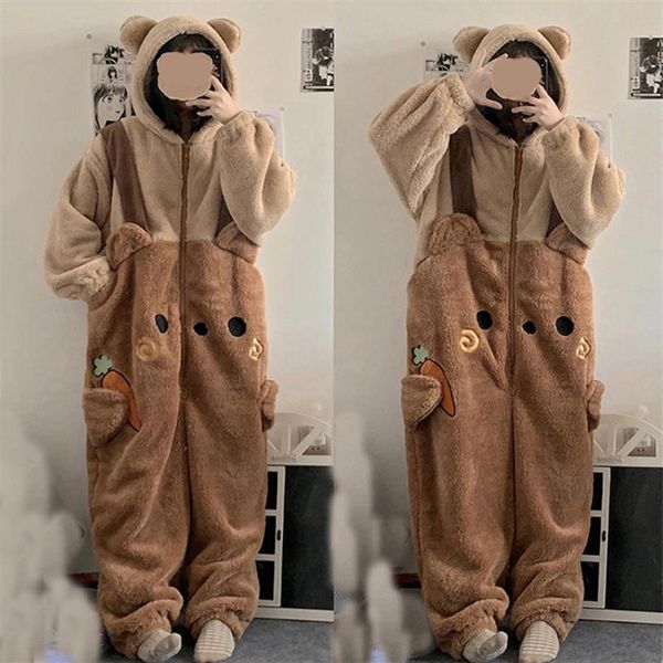 Feminino sleep lounge flanela anime onesie adultos pijamas animais conjunto feminino masculino cosplay halloween dos desenhos animados pijama inverno 311e