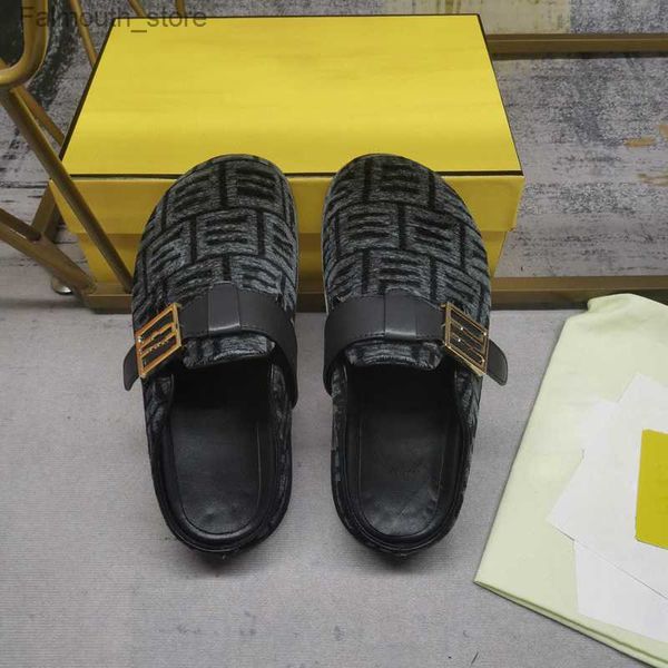 Tasarımcı Princetown Mules Erkekler Loafers Orijinal Deri Kürk Sıkıştırma Sıcak Kadın Lefer Metal Toka Ayakkabıları Erkek Dantel Kadife Terlik Boyutu 35-45 Kutu Q230909