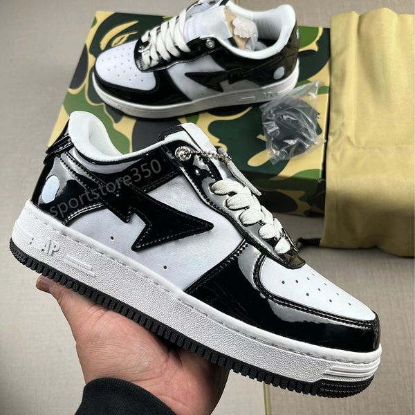 Designer Vintage Bathing Apes Scarpe casual per uomo Donna Sta Low Sneakers Fashion Brand Apestas Sk8 Sneaker in tela verniciata Comics Shark Donna Uomo Scarpe da ginnastica