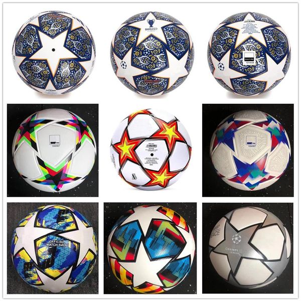 Nuovo 23 24 campione europeo Pallone da calcio misura 5 Finale KYIV PU palline granuli antiscivolo calcio 2023 2024230y