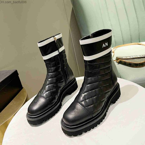 Stivali Designer di stivali alla caviglia di alta qualità Ccity Leather Boot Women Women Booties Channel Sexy Warm Shoes DFGDFG Q230909