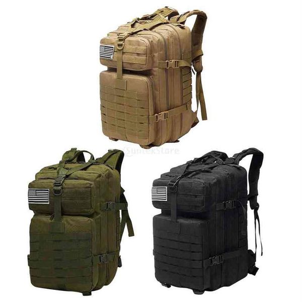 Zaino tattico militare dell'esercito degli uomini di grande capacità da 50 litri Zaino impermeabile esterno Softback Zaino da caccia da campeggio T220801184f