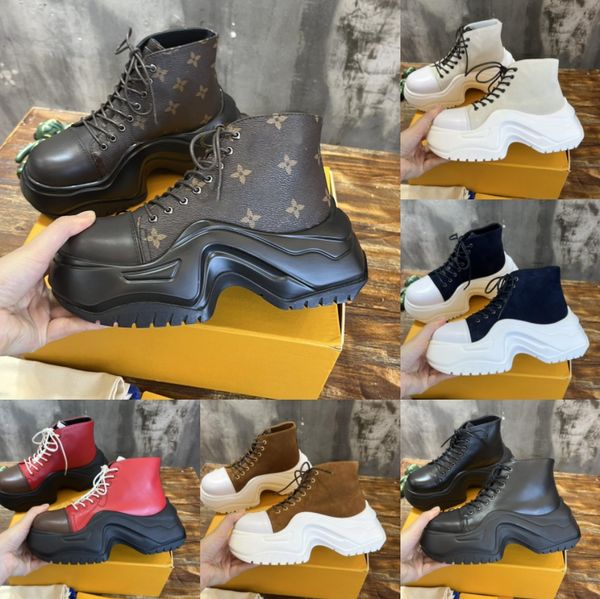 Mocasines con plataforma Archlight 2,0 para mujer, zapatos de diseñador con punta redonda y plataforma para muffins, zapatos informales, botas de cuero de moda
