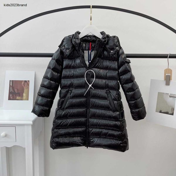 Crianças casacos com capuz designer bebê jaqueta de inverno com zíper grosso quente outwear roupas de alta qualidade meninos meninas outerwear