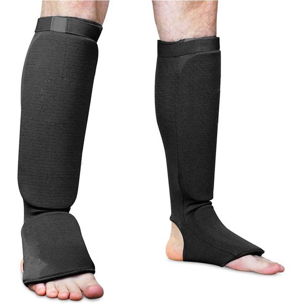 Koruyucu Dişli Taekwondo Shin Muhafızları Karate Ekipman Spor Muay Thai MMA Kickboxing Instep Guard ADU264O için Bacak Kick Pads Ferhing Bacak Kick Pads