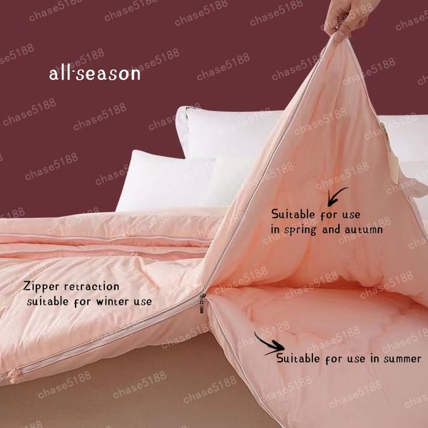 Designer-Bettwäschesets Eine Steppdecke kann für alle Jahreszeiten verwendet werden. Verwenden Sie die richtige Bettdecke für die richtige Jahreszeit, indem Sie sie auseinander- und zusammenfügen