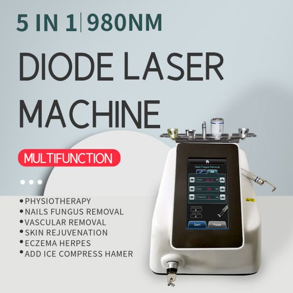 Macchina dimagrante 5In1 980Nm Laser a diodi Rimozione vascolare Rimozione vascolare Salone Fornitore Certificazione Ce