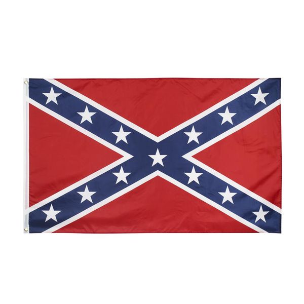 Doğrudan Fabrika Bütün 3x5fts Rebel Konfederasyon Bayrağı Dixie South Alliance İç Savaş Amerikan Tarihi Banner 90X150CM249F