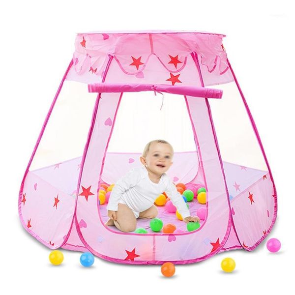 Barraca de acampamento ao ar livre, casa de jogos de verão com design de rede, playground interno para bebês, caminhada portátil for269u