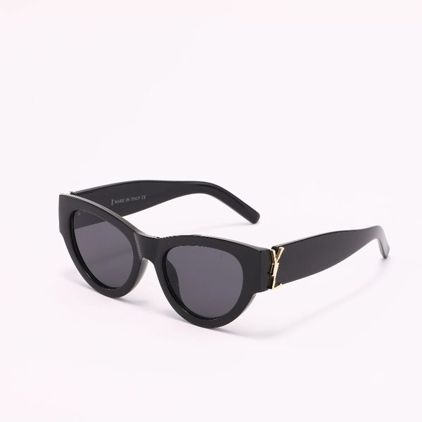 Оптовые роскошные солнцезащитные очки для женщин и мужчин дизайнер логотип Y M6090 то же самое стиль бокалы классический кошачий глаз узкие рамы бабочки с коробкой