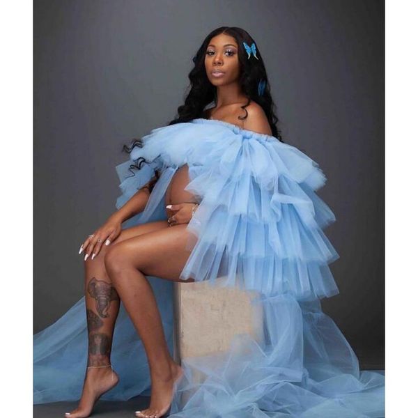 Fotoshooting 3D Umstandskleid Nova Mama Rock Afroamerikaner Afrikanisches Umstandskleid für Schwangere