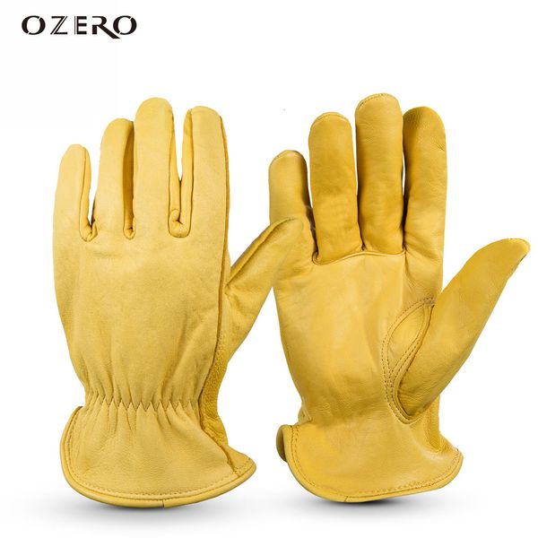 Skihandschuhe Ozero Ziegenleder Motorrad Vollfinger Racing Outdoor Sport Schutz Reiten Cross Bike Guantes Motor 230909