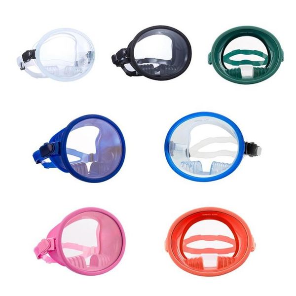 Máscaras de mergulho máscara de mergulho anti vazamento rosto cheio snorkel conjunto 180 vista panorâmica profissional clássico redondo equipamento de mergulho ma276g