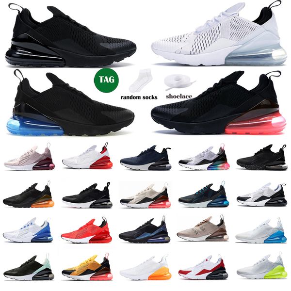 Scarpe da corsa da donna per uomo 27c Triple Bianco Nero Hot Punch Be True Light Bone Barely Rose 270s Scarpe da ginnastica da uomo per sport all'aria aperta