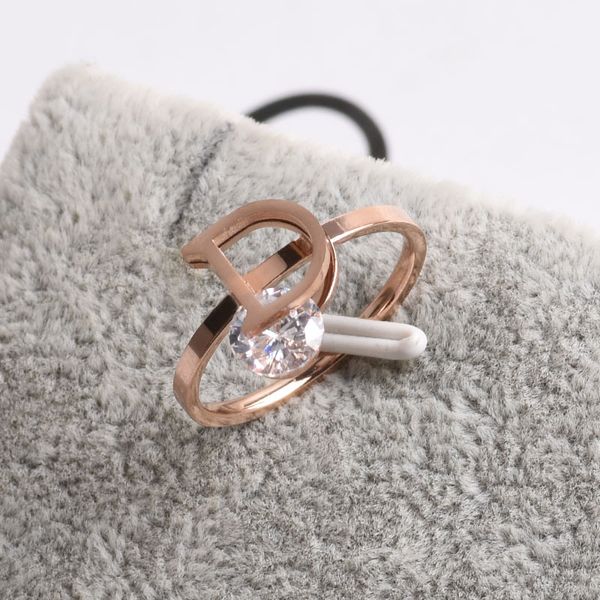 Designer Luxury Simple D Letter Ring Women Fashion Ins Temperament Index Rings Coppia Ring Gift Wedding Wholesale Gifts Nice