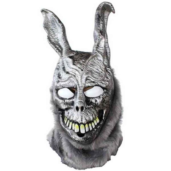 Film Donnie Darko Frank Evil Tavşan Maskesi Cadılar Bayramı Partisi Cosplay Props Lateks Tam Yüz Maskesi L220711310Z