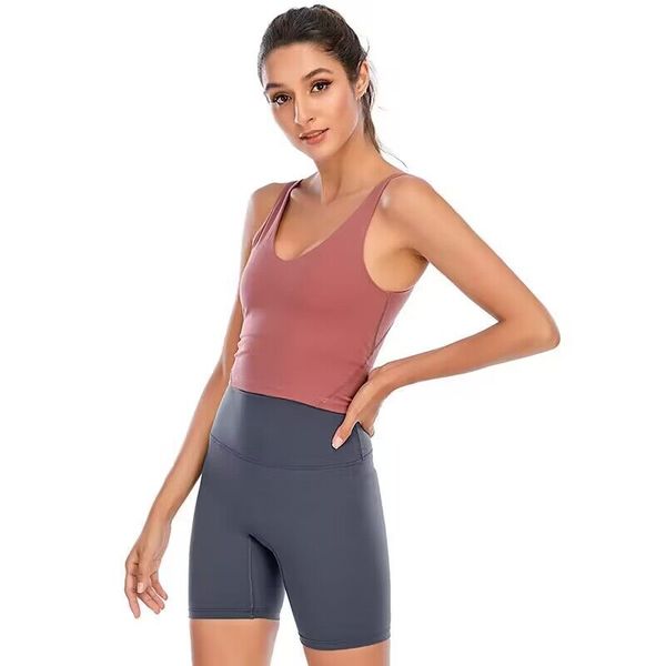 2023 Nuovo abbigliamento yoga LL pantaloncini yoga a vita alta Leggings fitness push-up da donna Morbido elastico per l'anca lift t pantaloni della tuta Running training donna S-3XL