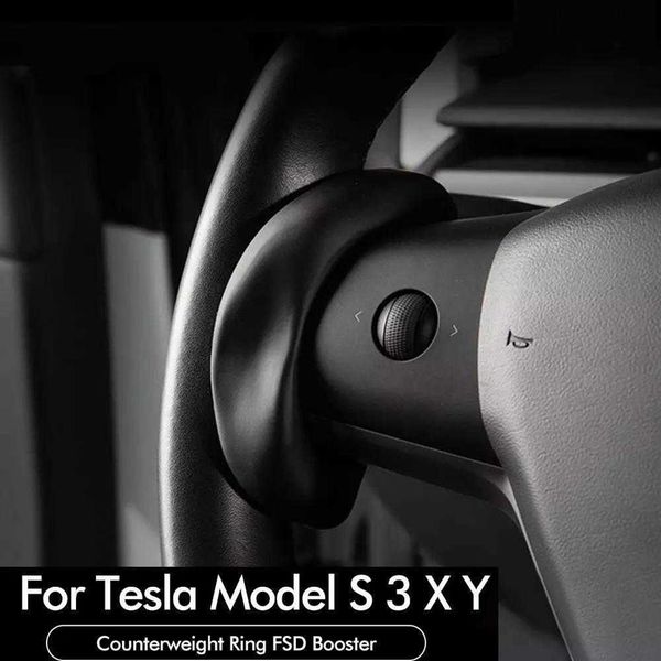 Auto Lenkrad Booster Für Tesla Modell 3 S X Y Autopilot Gegengewicht Zubehör Ring FSD Automatische Unterstützt Gewicht AP266P