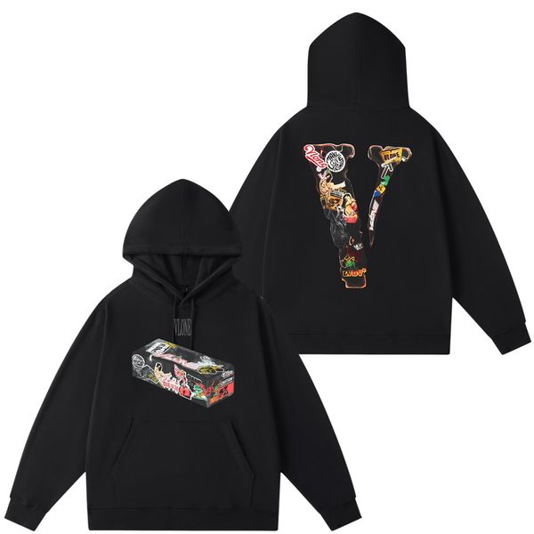 VLONE Оригинальный дизайн Мужские футболки VLONE logo Дизайнерская толстовка с капюшоном Летняя мультяшная без воротника с коротким рукавом с надписью Свободные универсальные топы Футболки черный, белый, красный VL144