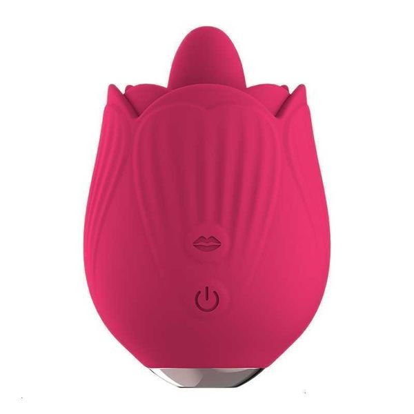 Brinquedos sexuais massageador rosa forma clitoral vibrador com língua grossa para wome clit mamilo oral buceta lambendo masturbação feminina mulher