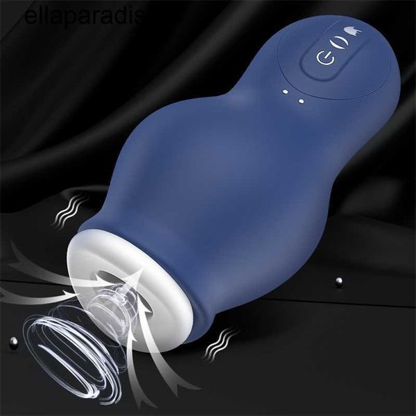 Sexspielzeug Massagegerät Silikon Vagina Sauger Masturbator Automatische 7 Geschwindigkeiten Vibration Masturbationcup für Männer Maschine Wiederaufladbar