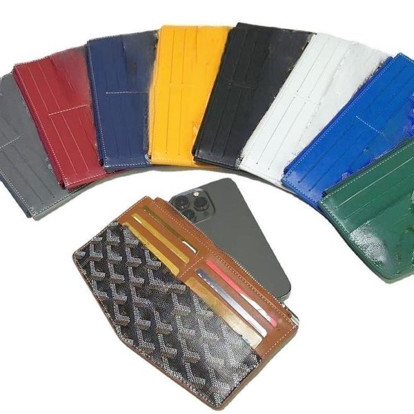 Goyar Designer-Tasche für Herren und Damen, Kredit-Clutch, Mini-Tasche, Reißverschluss-Einsatz, Kalbsleder, Herren-Kartenhalter mit Muster, Pr329S