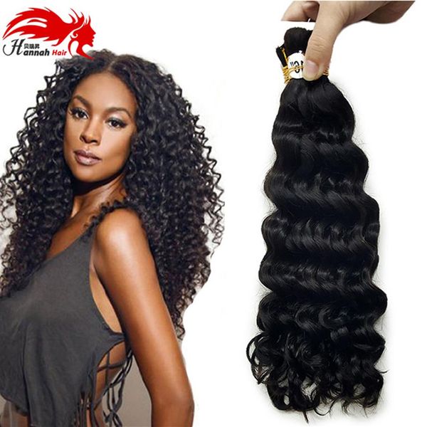 Afro Deep Curly Bulk Hair zum Flechten, 3 Stück, 150 g, reines Echthaar, Afro Deep Curly Hair Bulk Extensions ohne Schuss211i