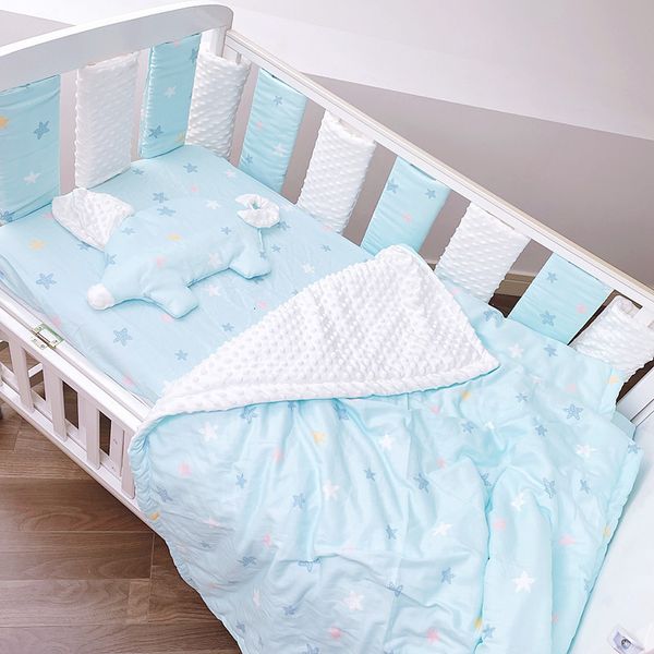 Поручни для кровати, 10 шт., забор для детской кроватки, бампер, защита от падения, хлопковая подушка для детской кроватки, защитная подушка, противоударная 230909