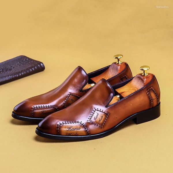 Kleid Schuhe Zapatos Para Hombres Mocassins Hommes Echtes Leder Für Männer