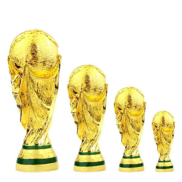 Andere Spielzeuge Banner Fußball Trophäe Souvenir Goldenes Harz Fußball Handwerk Champion Maskottchen Fan Geschenke Büro Heimdekoration Weltmeisterschaft-2291J