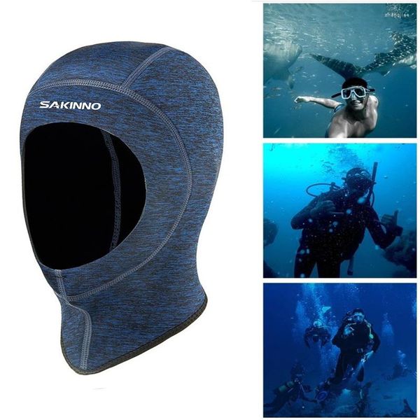 Costumi da bagno Berretto da sub Copricapo Pesca sportiva Cappello impermeabile da uomo Protezione solare Maschera da surf calda ad asciugatura rapida -40226c