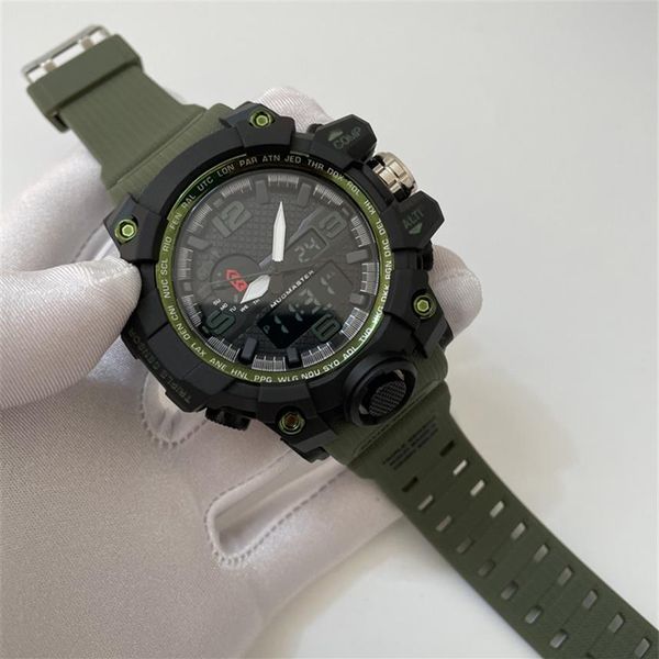 Orologi da uomo di lusso stilista orologio sportivo doppio display digitale led elettronico orologio da polso da uomo al quarzo confezione regalo automatico L340R