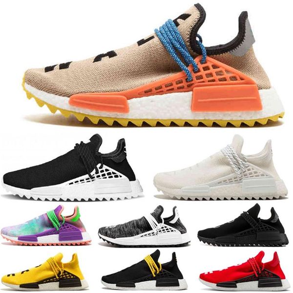 Menschliche Männer für Frauen Schuhe Rennen Pharrell Hu Solar Pack Afro Pack Laufschuhe Top-Qualität Pharrell Williams Trainer Sneakers2106