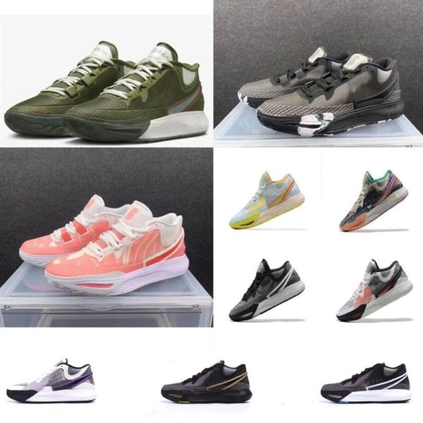 2023Herren Irving Kyrie 9 ix Infinity-Basketballschuhe Olivgrün Halloween-Träume Weiß Rot Rosa Weihnachten Schwarze Turnschuhe Tennis2533