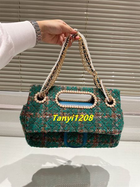 Senhoras populares sacos de ombro designer luxo designers mulheres saco vintage bolsas de luxo outono inverno senhora embreagem bolsas artesanais pérola corrente estilo elegância