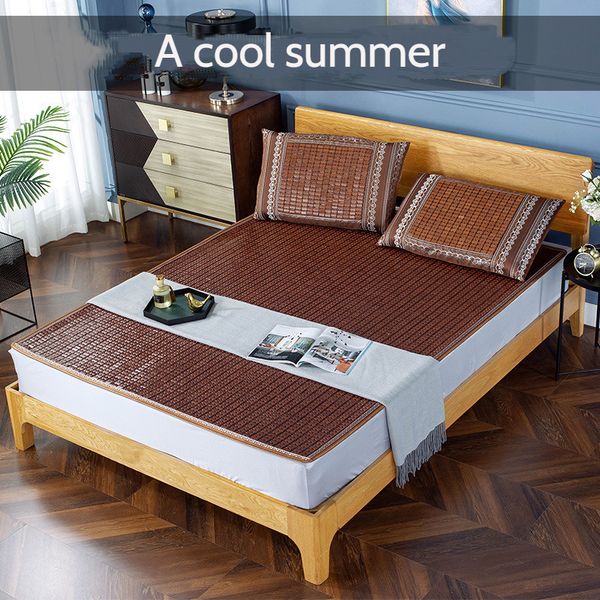 Наматрасник, крутые матрасы, бамбуковый коврик для кровати, 15 м, 18 м, летний блок, складной для сна для одного и двух человек 230909