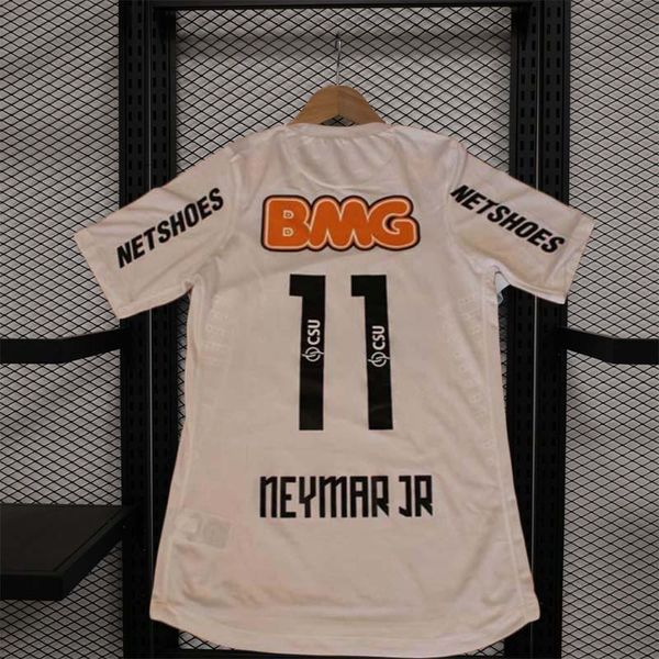 2012 2013 Santos Neymar Jr Retro Futbol Forması 12 13 Ganso Elano Borges Felipe Anderson Vintage Classic Santos Formaları Evde 3. Futbol Gömlekleri