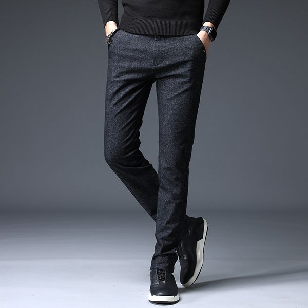 Простые однотонные повседневные брюки, эластичные удобные модные брендовые повседневные брюки-карандаш, Южная Корея Dongdaemun, высококачественные универсальные мужские брюки