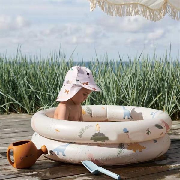 Acessórios para piscina crianças banheira de banho inflável redonda piscinas para bebês verão ao ar livre pad265m