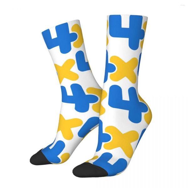 Herrensocken Lustige verrückte Socken für Männer 4X Classic Hip Hop Vintage Battle Dream BFDI 4 und X nahtloses Muster bedruckte Crew