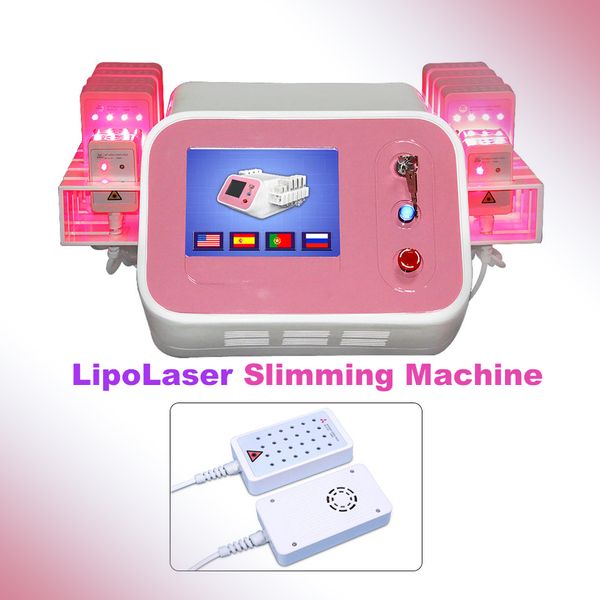 Preço de fábrica 208 diodos máquina laser lipo 12 almofadas lipolaser para perda de peso máquina de comprimento de onda duplo