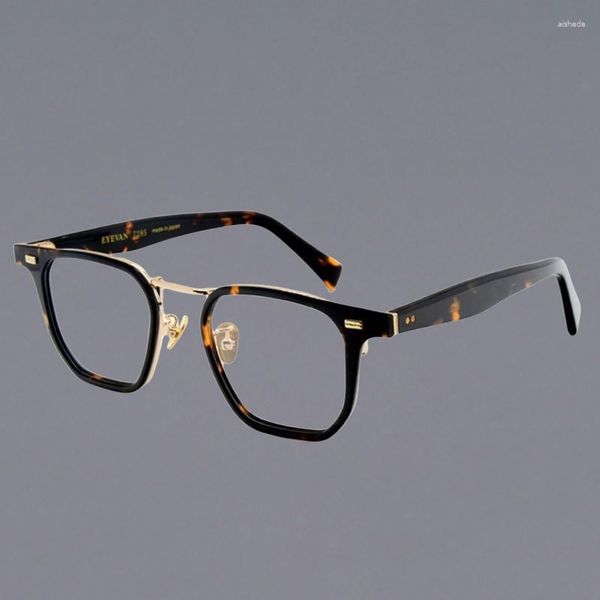 Sonnenbrillenrahmen Quadrat Acetat Damen Luxusrahmen Brille Transparente klassische Brillen Rezeptlinsen Lesen Männer Hohe Qualität