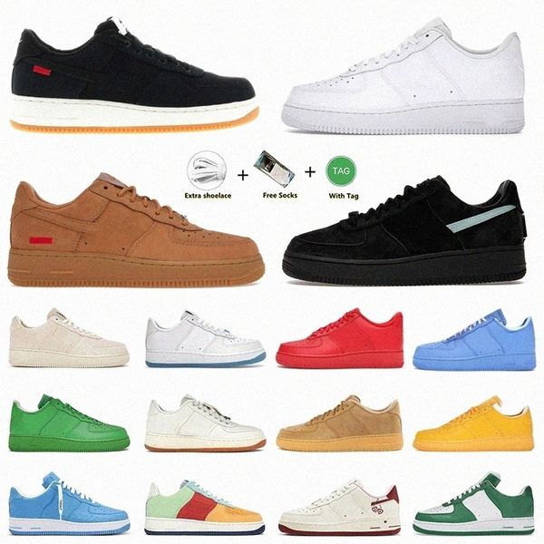 af 1 low 07 Black Force White sapatos homens mulheres Undefeated One Utility verde Triple Phantom Sail Ambush Brooklyn MCA University Blue Red Vq7l #