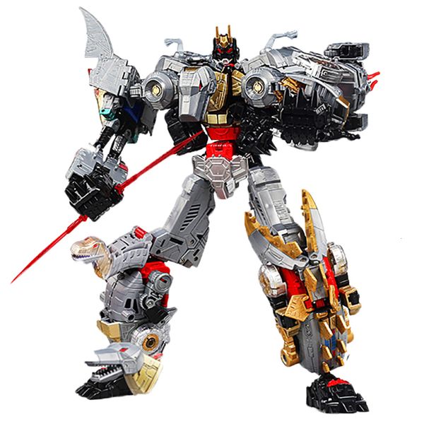 Giocattoli di trasformazione Robot BMB G1 Trasformazione Action Figure Dinoking Volcanicus Grimlock Scorie Fanghi Ringhio Swoop Slash Dinobot KO Robot Giocattoli Figma Lega 230911