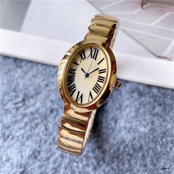 2021 Nouveau trois points de luxe femmes montres 24mm montre à quartz de haute qualité Top marque horloge bracelet en acier femmes mode accesso234w