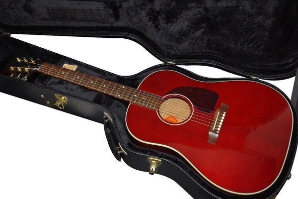 J-45 WINE RED Top Spruce LR.Baggs Guitarra Elétrica Acústica
