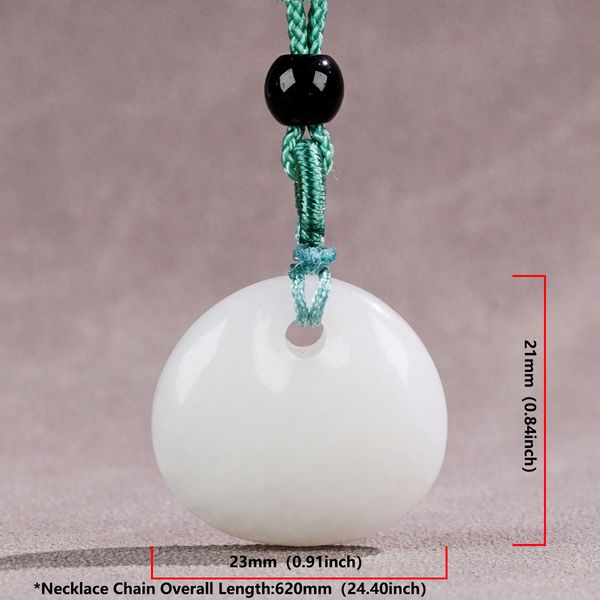 Natürliche weiße Jade-Halskette mit Schloss, kleine Anhänger-Halskette, Anhänger-Halskette für Männer, Jade-Schmuck, Damen-Schmuck, Designer-Juwelen und Edelsteine